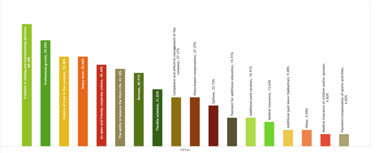 Рис.11. Факторы мотивации СЕО.